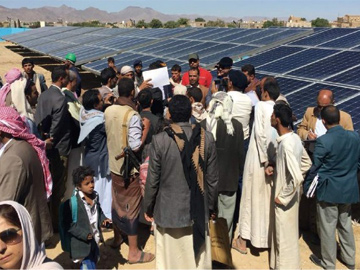 Sistema di pompaggio solare da 100 kW nello Yemen