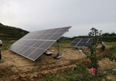 Sistema di pompaggio solare da 7,5 kW a SuiDe, Shaanxi